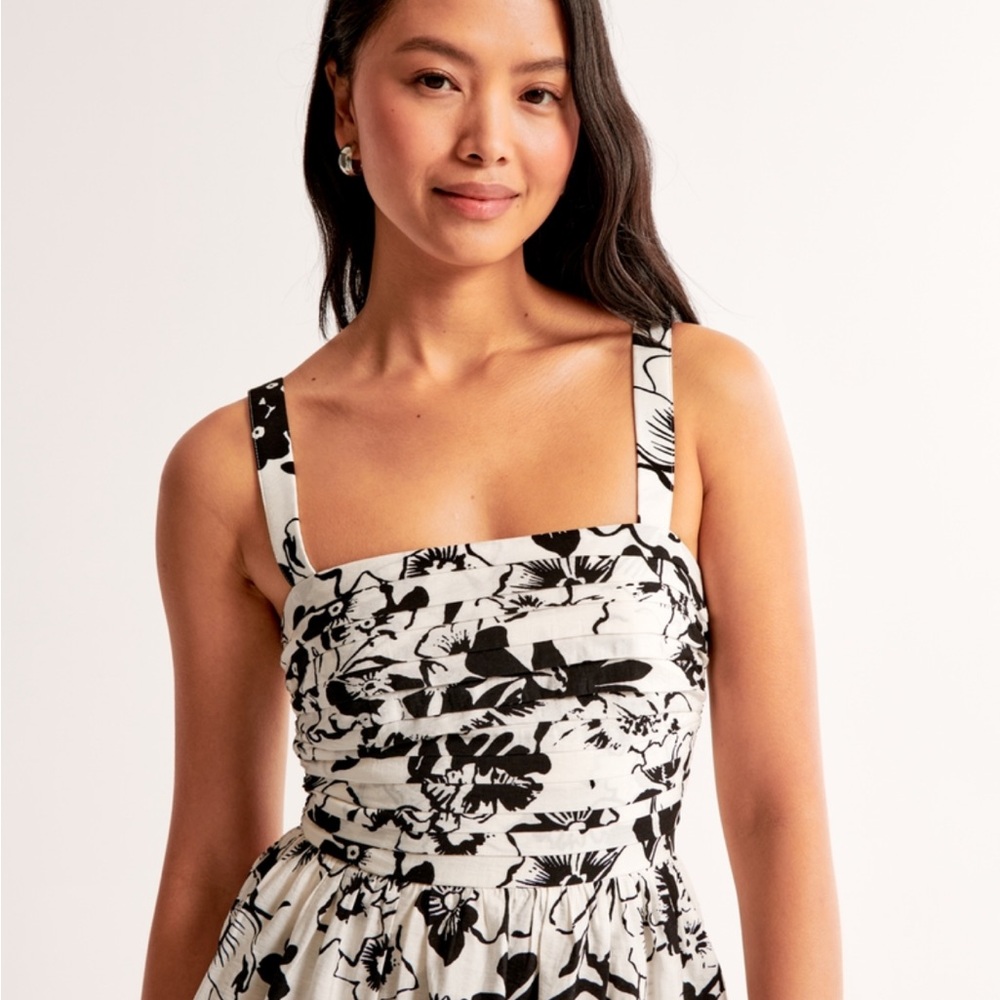Abercrombie & Fitch Black and White Floral Emerson Dress - Picture 2 of 6